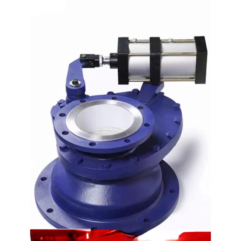 BZ643TC-10 Pneumatic Ceramic RotaryGrinding Disc Valve Feed Valve Ceramic Valve Swing Disc  Dn200