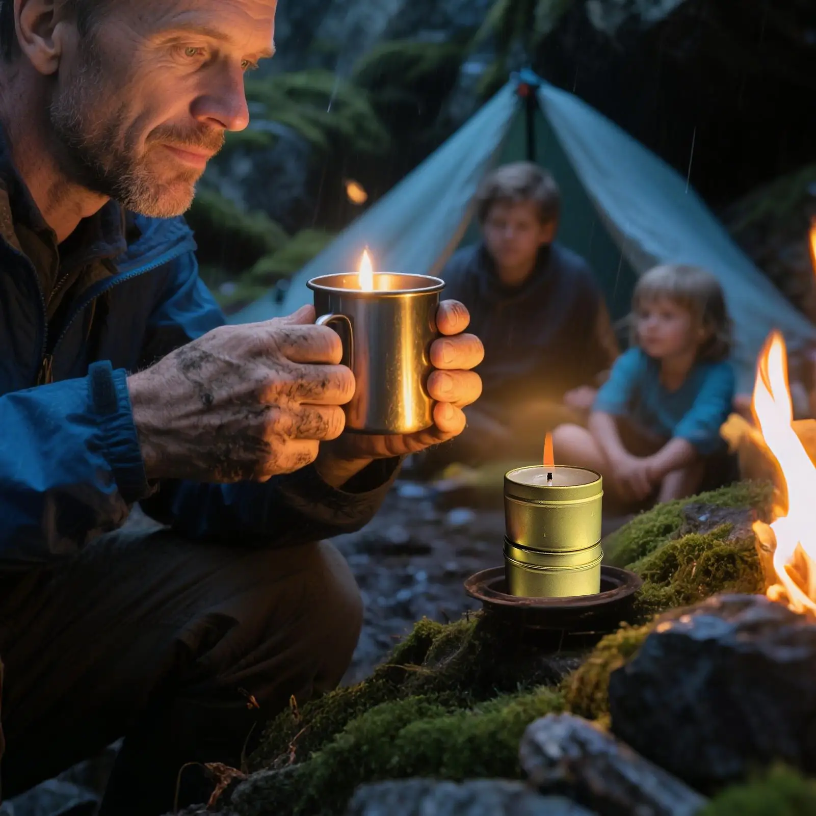 Survival Candles Long Burning Indoor Unscented Candles For Home SmokelessLighting Device Set Of 10 For Hiking Outdoor Survival
