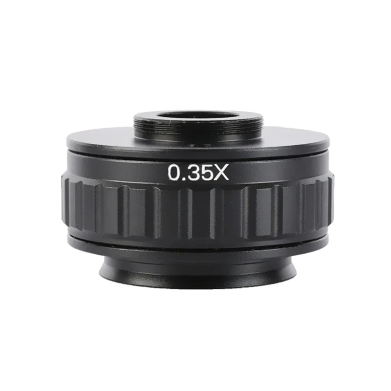0.35X C-Mount Adapter Lens for Stereo Microscope, 38mm Wide Field of View Camera Interface