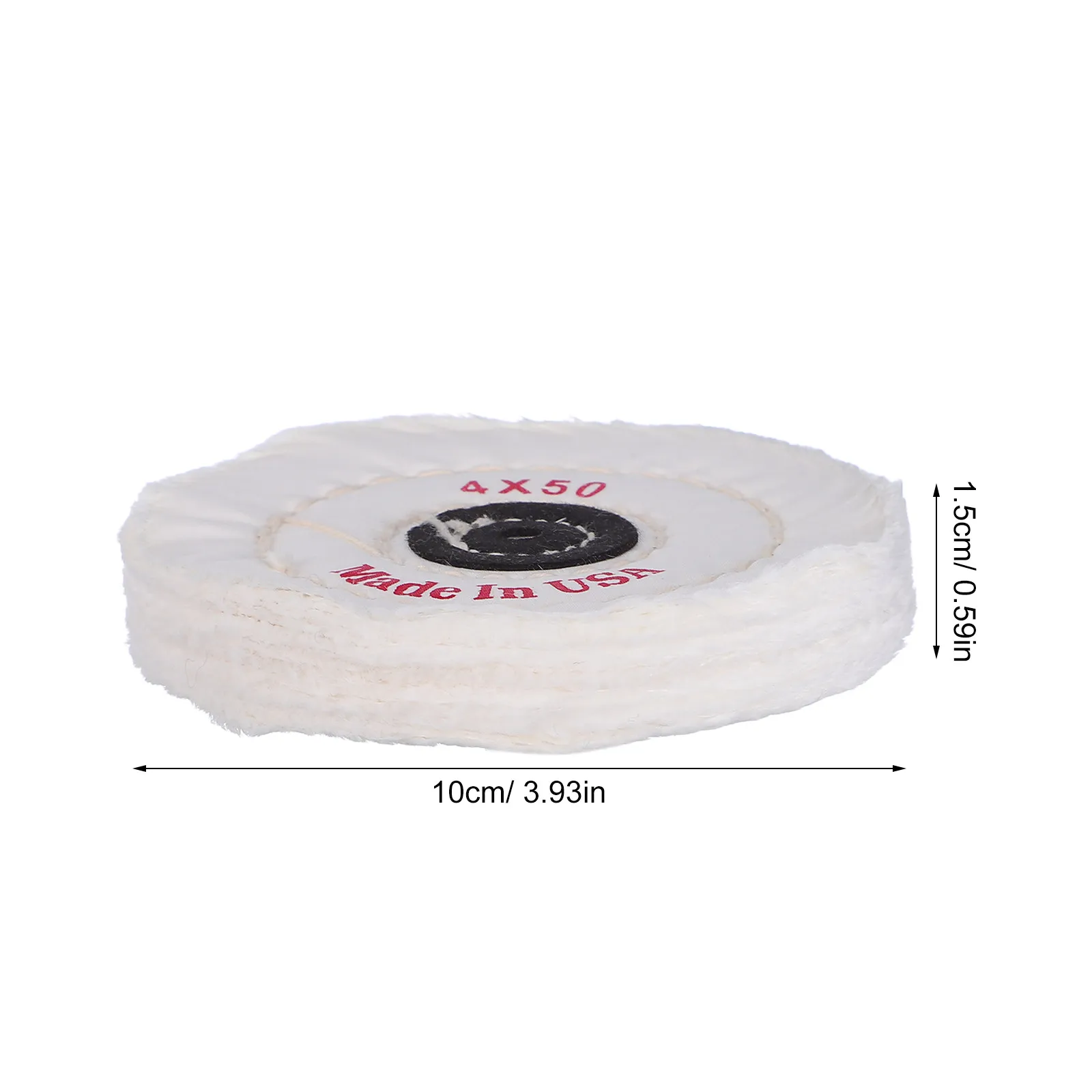 Cotton Polishing Wheel White Soft Buffing Pad Jewelry Polisher Dust Absorbing Rotary Tool for Watch Metal Polish