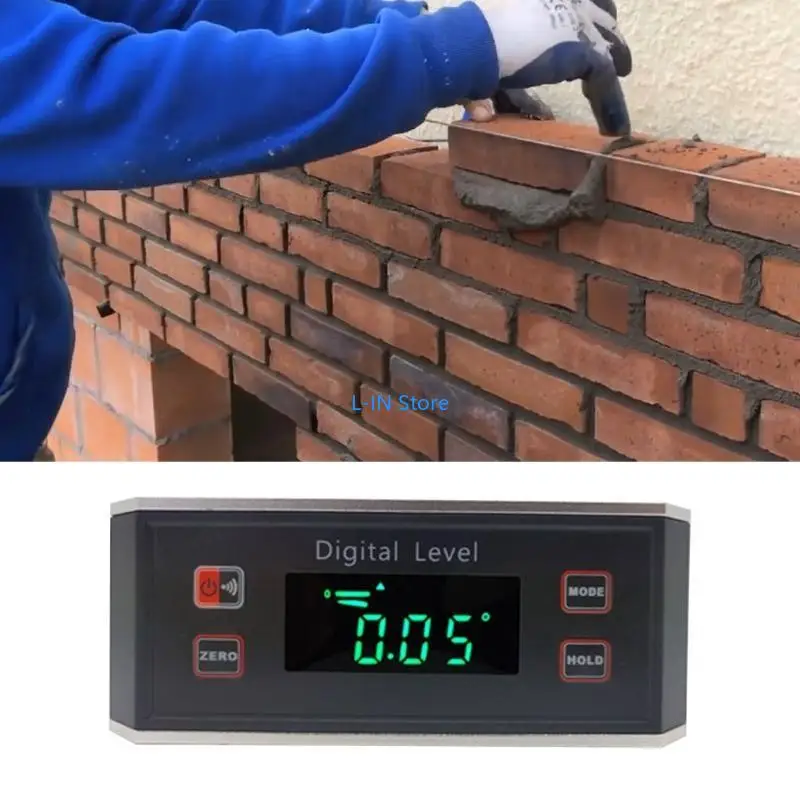 傾斜計デジタルプロトラクター角度ファインダーレベルの傾斜計磁気0°〜360°