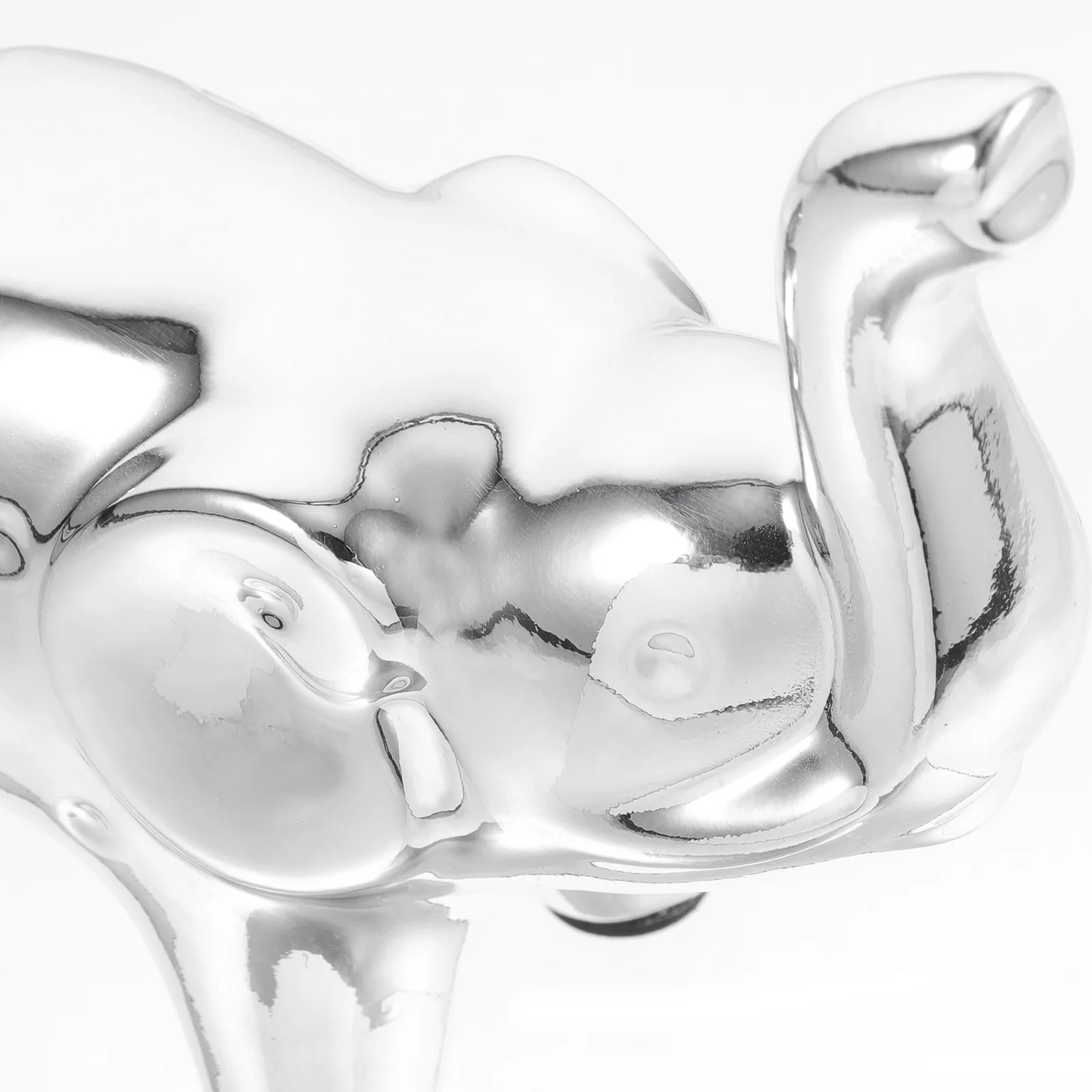 

2Pcs Adorable Elephant Ceramic Craft Perfect Housewarming Gift for Desktop Home Office Decor Elephant Figurine