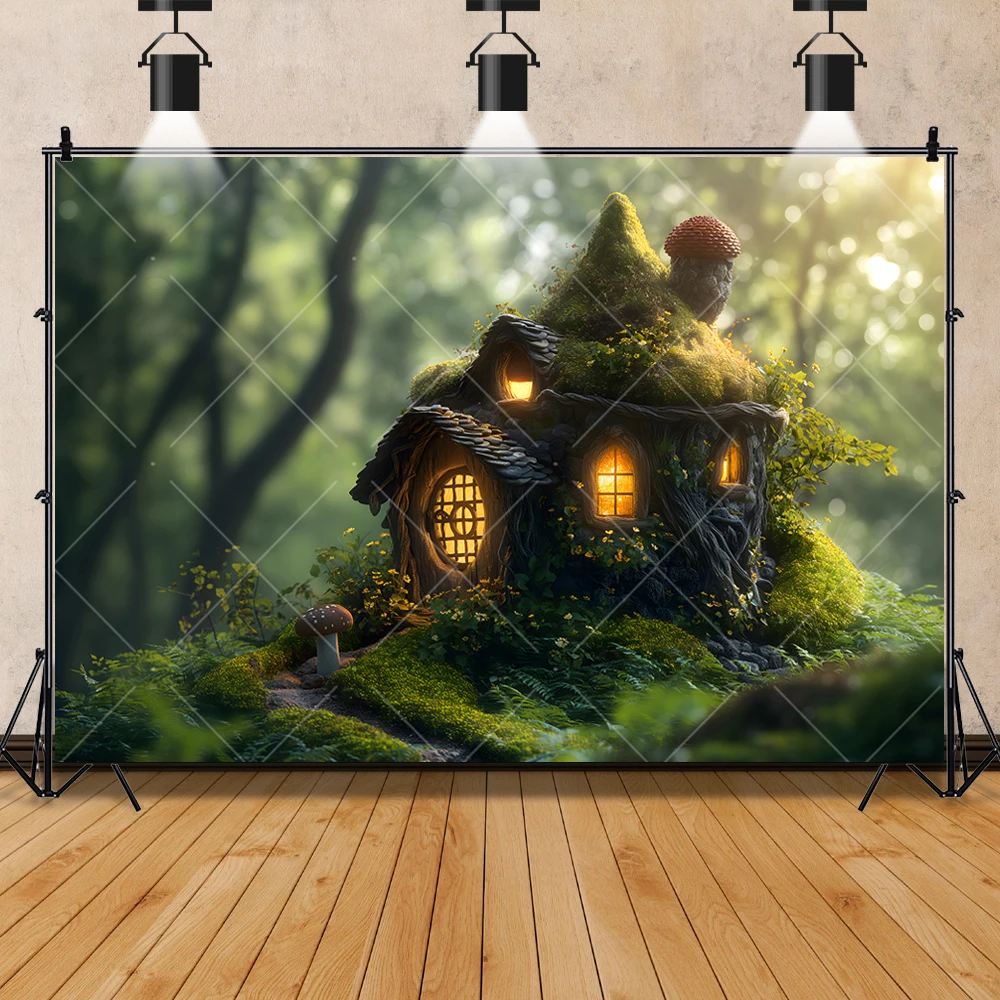 Dream Forest Mystery Fairy Tale Wonderland Kids Gift Birthday Party Backdrop Custom Baby Room Decor Photography Props Background