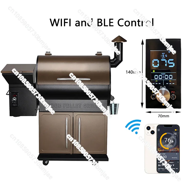 WIFI &BLE control Wood Pellet Smoker BBQ Grill PID Controller for Traeger