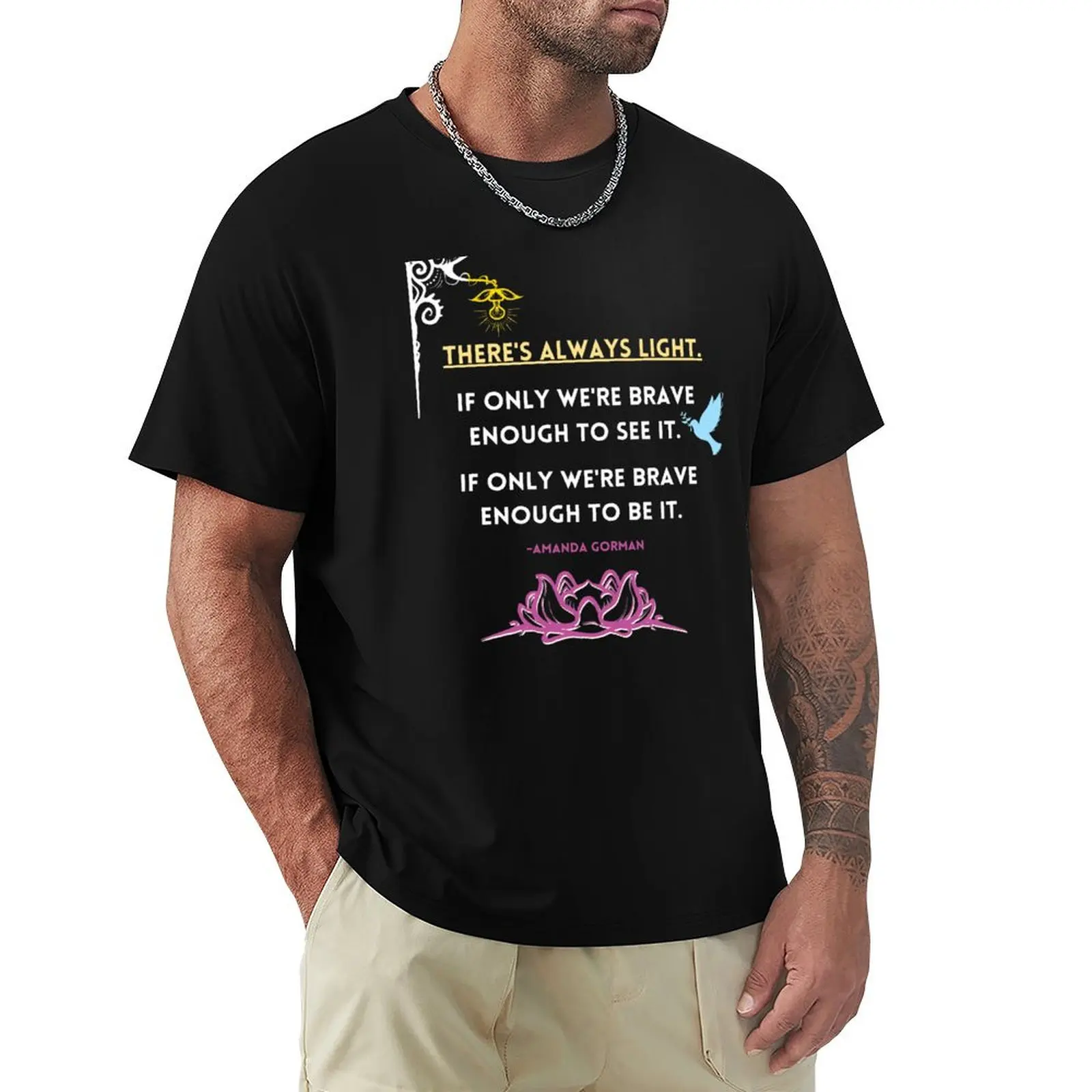 Amanda Gorman - There Is Always Light T-Shirt Ultra Soft Breathable Tee Top