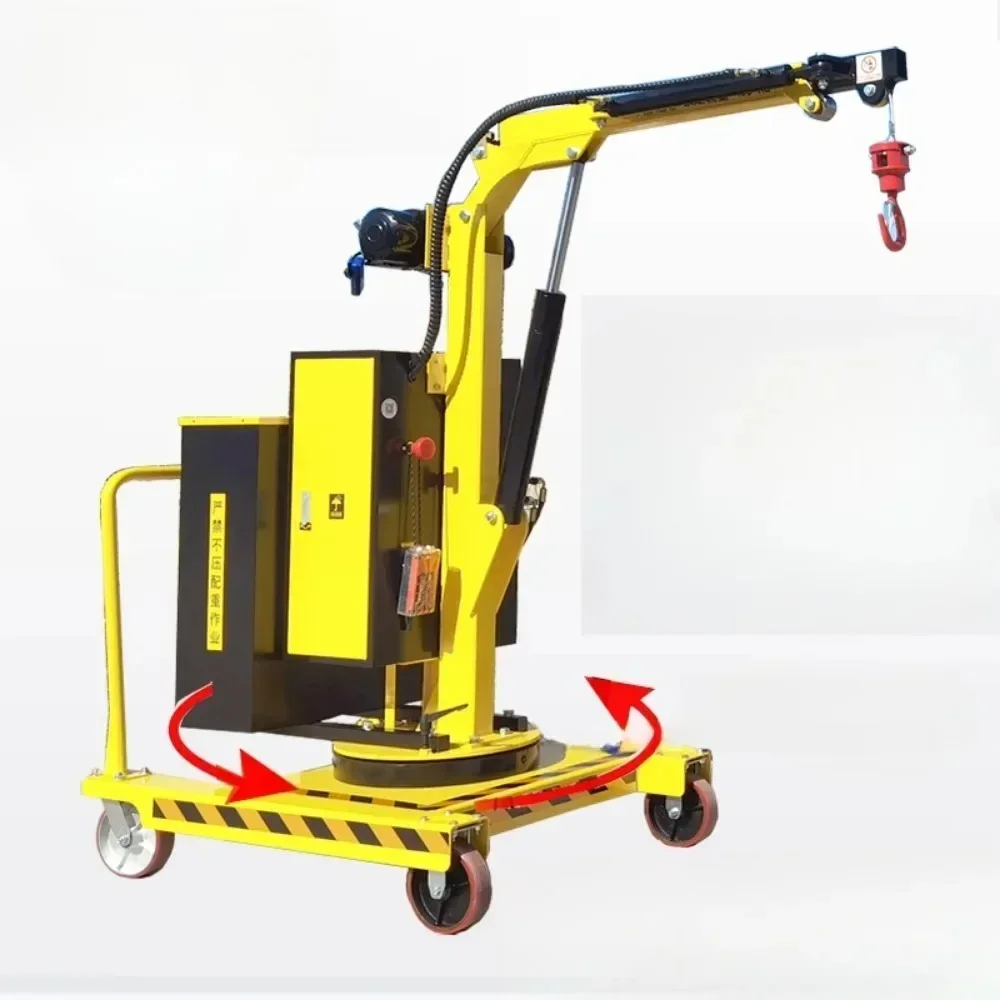 Hot items in the store Small household crane for rotary feeding and mobile running workshop warehouse