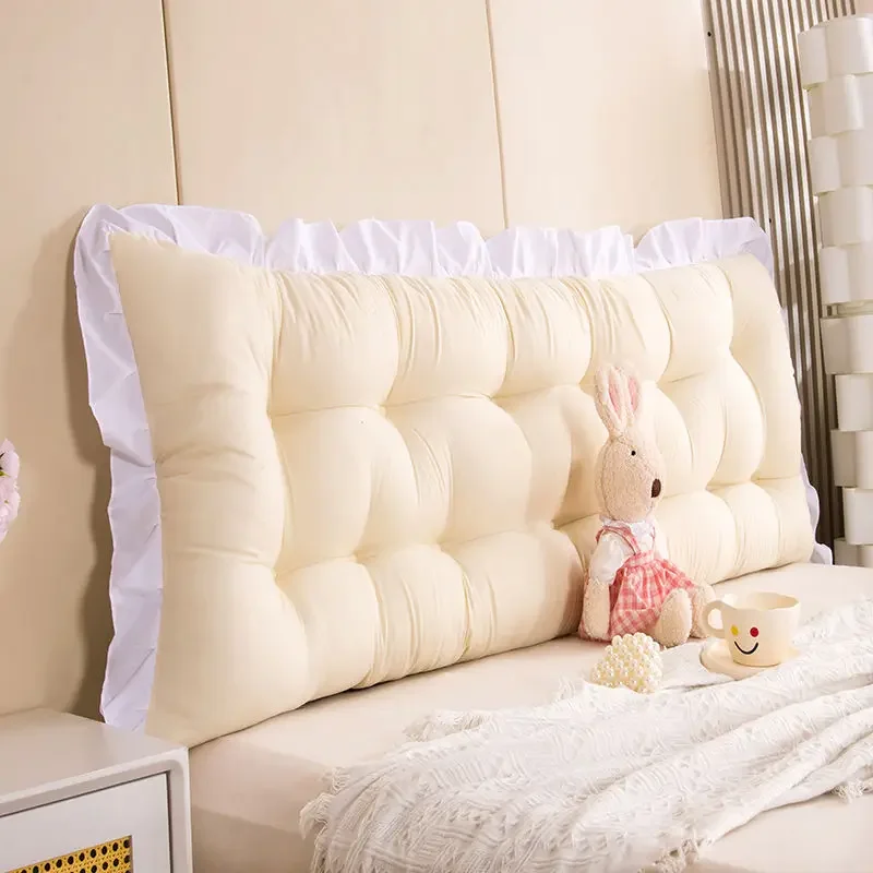 

Korean Princess Style Soft Cushion on The Bed Bedroom Tatami with Anti Collision Soft Bag and Large Backrest Brushed Pillow