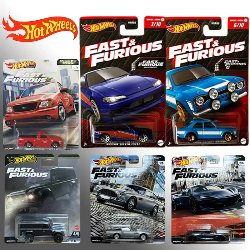 Hot Wheels Premium Fast & Furious GBW75 HNW46 Metal Real Riders, Modelo de Auto a Escala 1:64 con Llantas Metálicas, Regalo Coleccionable para Fanáticos de Autos