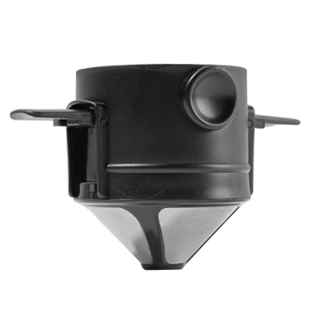 Foldable Portable Coffee Filter Coffee Maker Stainless Steel Drip Coffee Tea Holder Reusable Paperless Pour Over Coffee Dripper