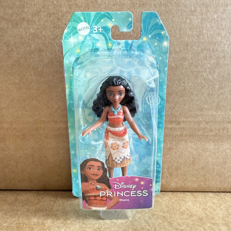 Original Disney princesa Mini princesa Blancanieves Moanna Merida Elsa Anna muñecas en miniatura para niñas regalos de navidad juguetes HPL55