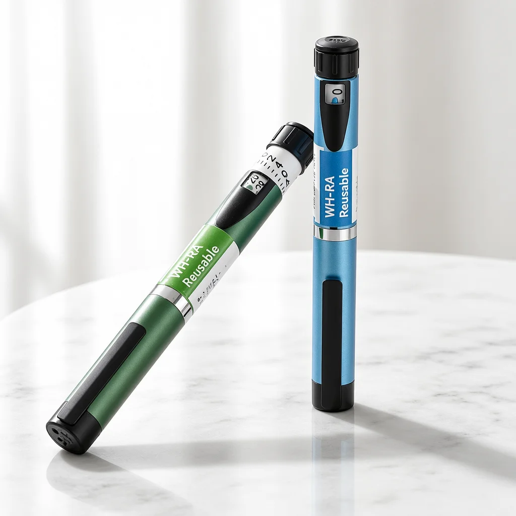Metal Reusable Insulin Injection Pen Adjustable Dose Dial Peptide Pen Injector Portable for Diabetes Management