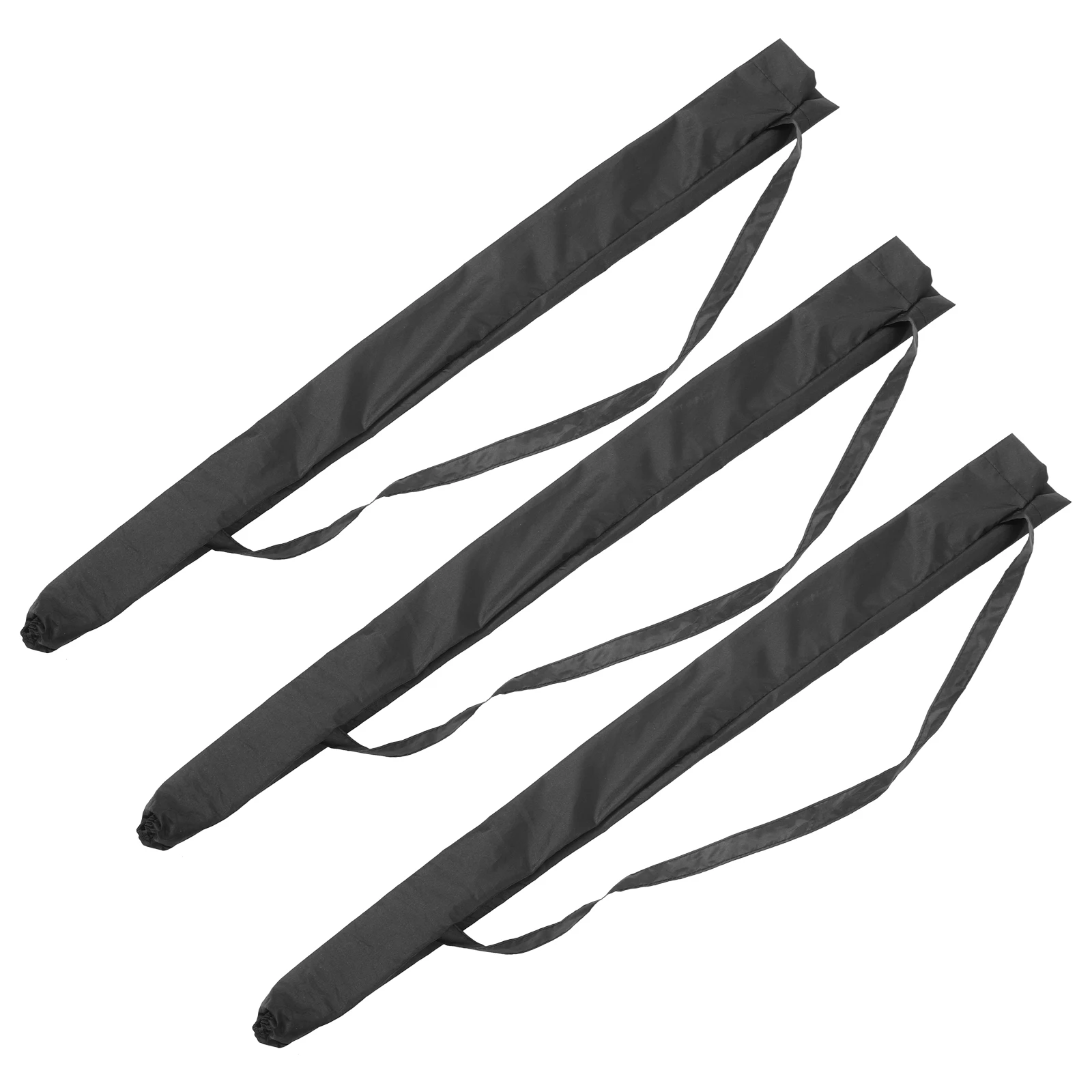 

3 Pcs Umbrella Case Storage Rain Bags Foldable Protector Cover Wet Umbrellas Black Wrapper Folding
