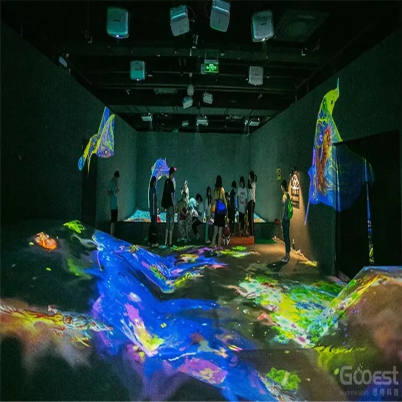 

[Hot Sale] Gooest Immersive Art Category 3d Projector Hologram Table Interactive Wall With Projector Shopping Center