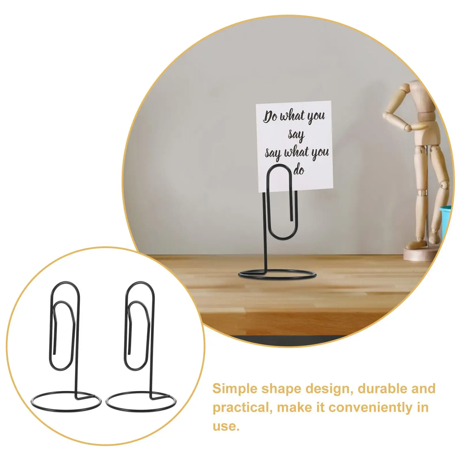 5 Pcs Paper Clips Note Clip Holder For Office File Clamps Classroom Home Large Memo File Clamps Plating Fix