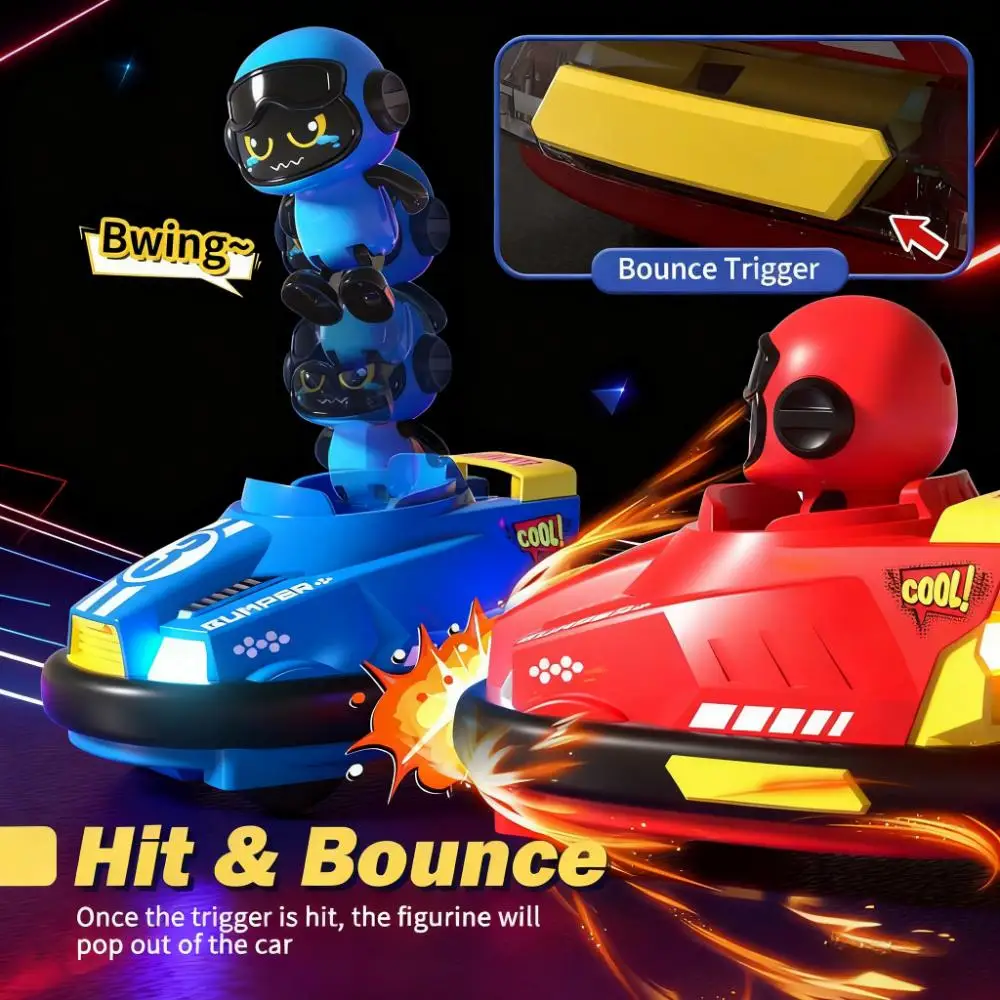 قطعتان من سيارات كأس كرة القدم Rc: ألعاب ممتصة للصدمات مع وظيفة الإطلاق، هدايا مفاجئة للأولاد والبنات من سن 3 سنوات فما فوق (عيد الميلاد/عيد الميلاد)