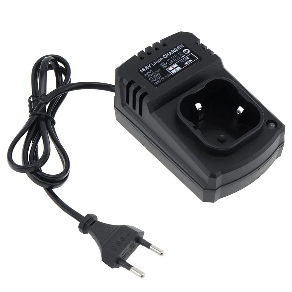 Cargador de taladro eléctrico Universal de 16,8 V, adaptador de corriente de batería de litio de iones de litio, enchufe de EE. UU./UE, accesorios