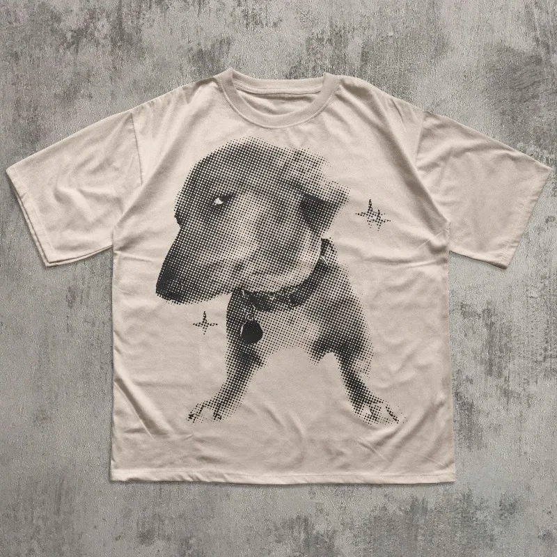 Trendy T-shirt, 2000s T-shirt, Men's T-shirt Four Seasons New Style Casual Unisex Harajuku Style T-shirt