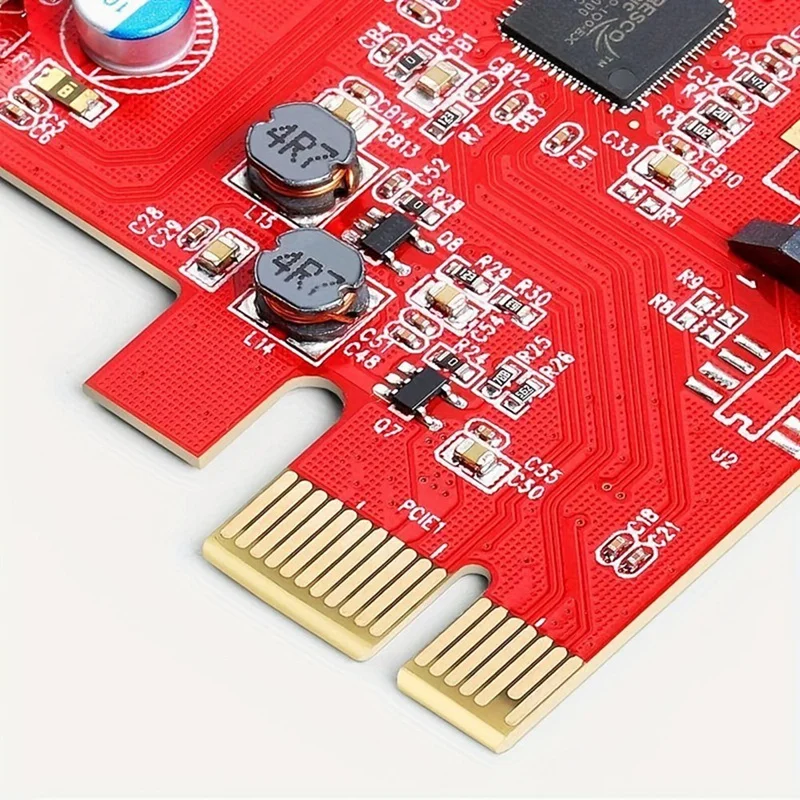 PCI-E To Type-C (2),Type-A (5) USB 3.0 5-Port PCI Express Expansion Card,Pcie USB 3.0 Fast Charging Card Expansion Card