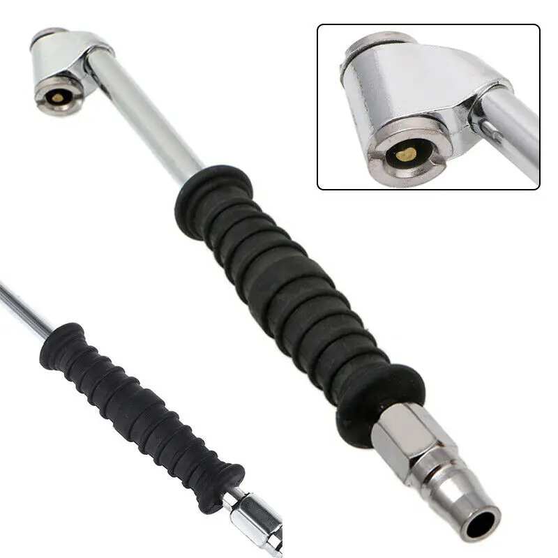 Car Tire High Pressure Air Pump Nozzle Inflatable Dual-Head Chuck Valve Tool