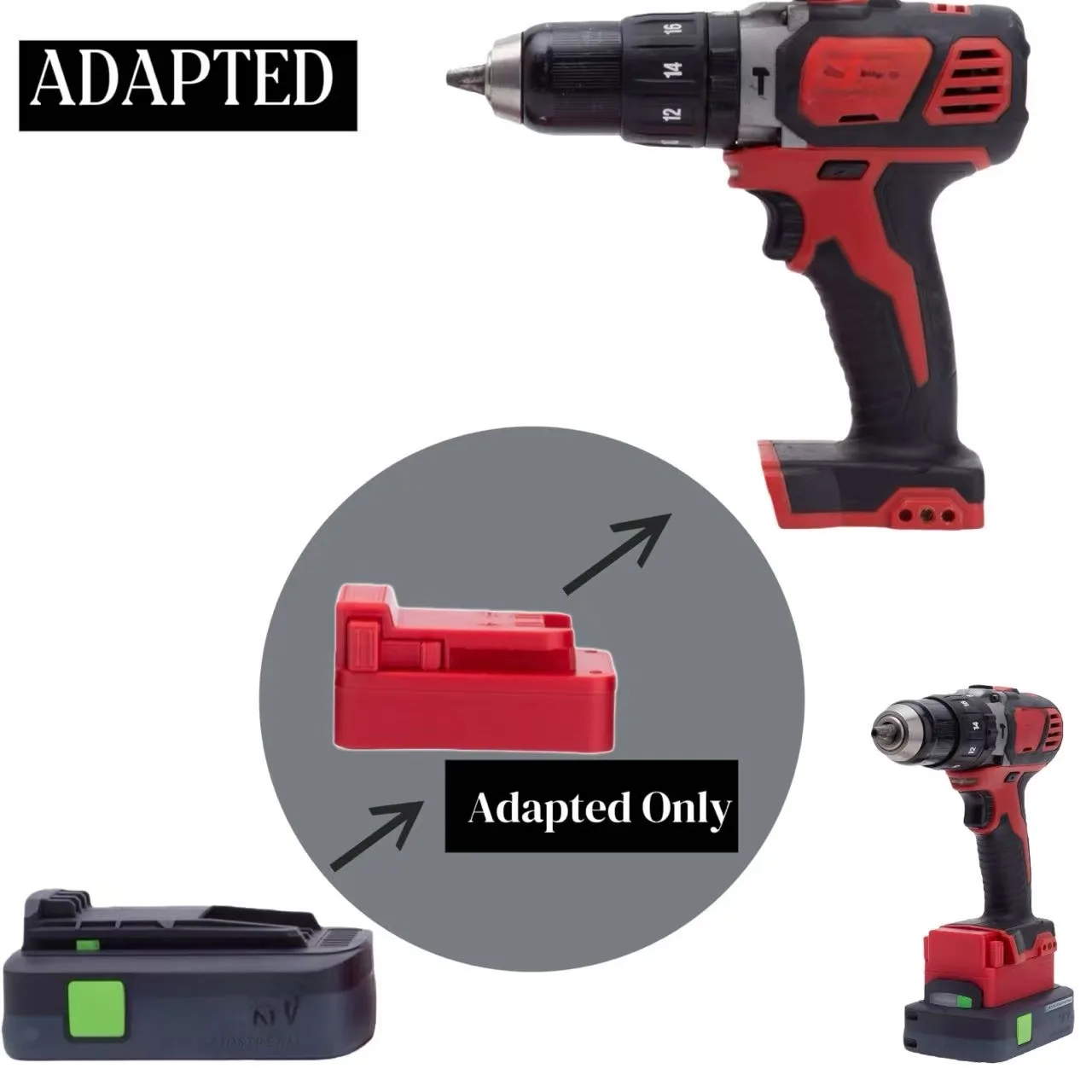 

Battery Adapter for Festool 18V series to For Dewalt / Makita /Milwaukee /Bosch Tool Converter(Not include tools and battery