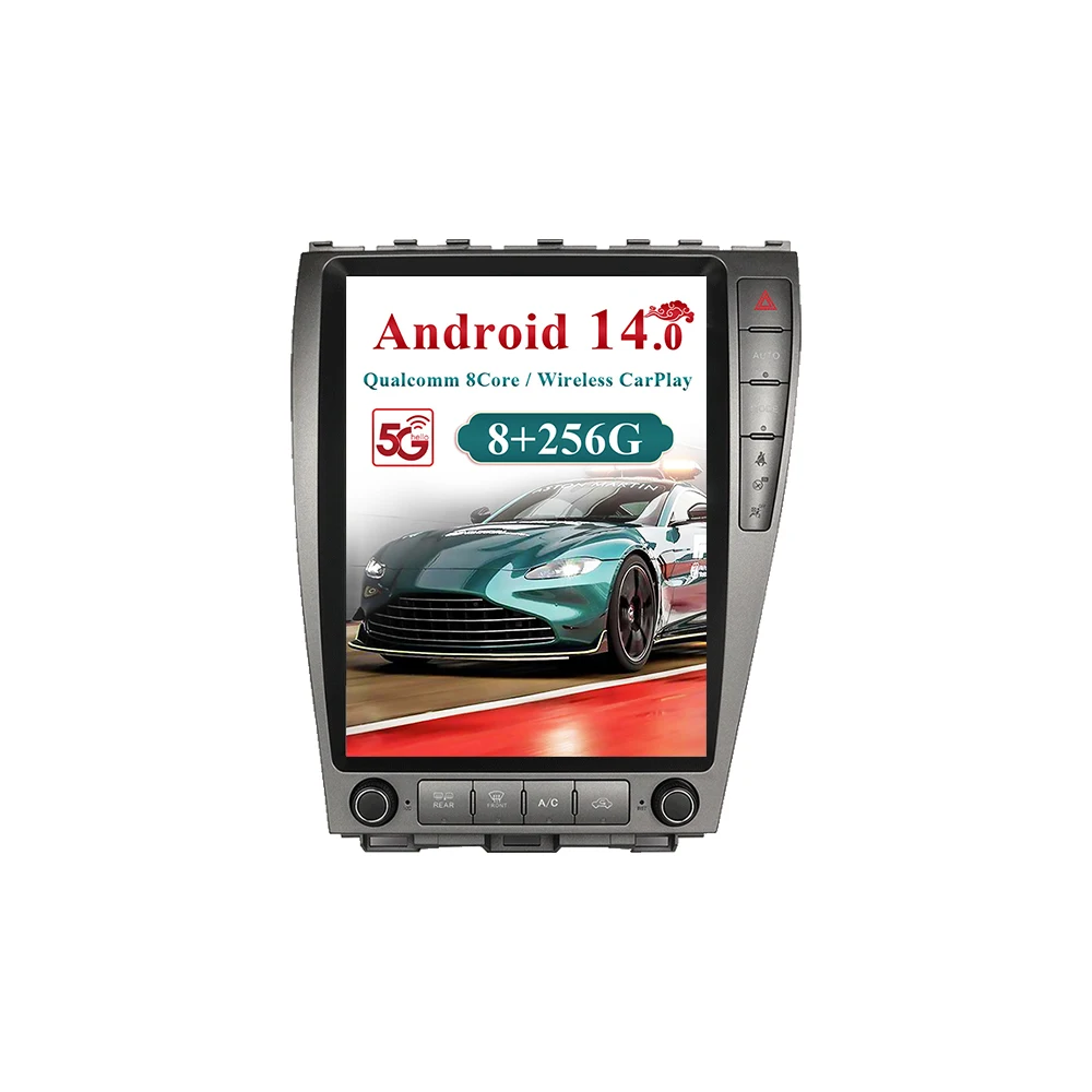 12,3 zoll Für Lexus ES350 2009 bis 2012 Auto auto carplay Android 14 Radio Multimedia Player GPS navigation touch screen Kopf einheit