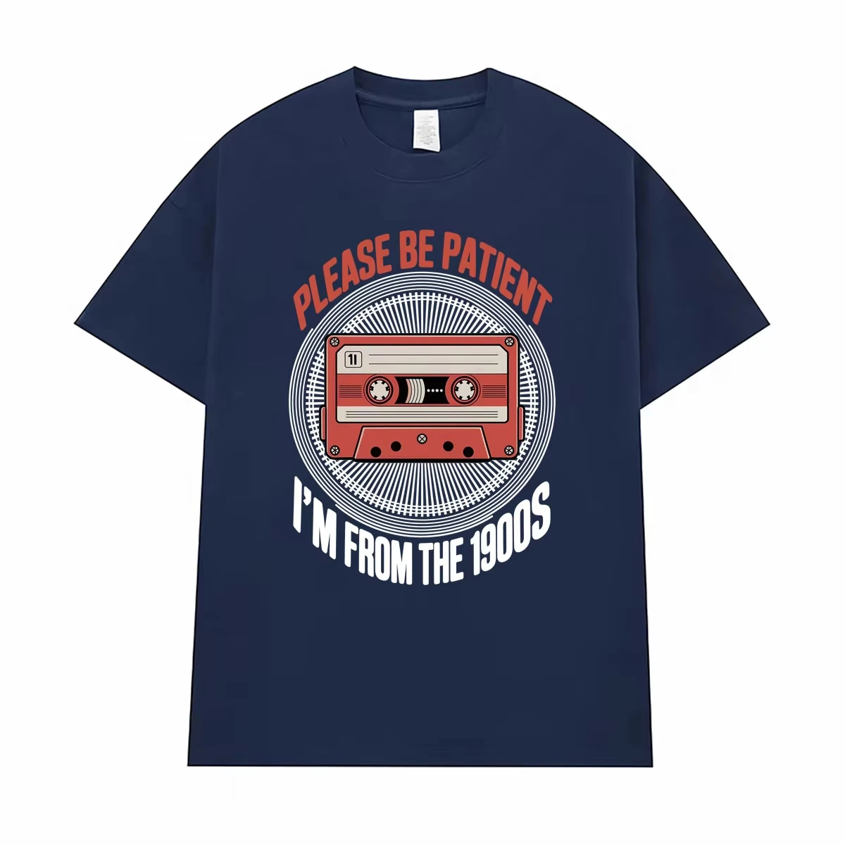 Funny Please Be Patient with Me I'm From The 1900s Meme Graphic Tee Shirt Men Women Fashion Casual 100% Cotton Oversized T-shirt