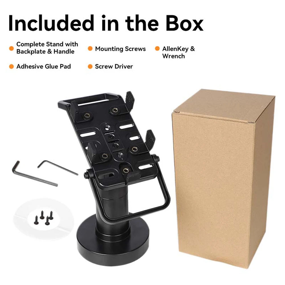Universal Adjustable Cashier Display Bracket Rotatable POS Machine Stand Holder for Verifone,Ingenico,Pax ,Lakala,Square etc.