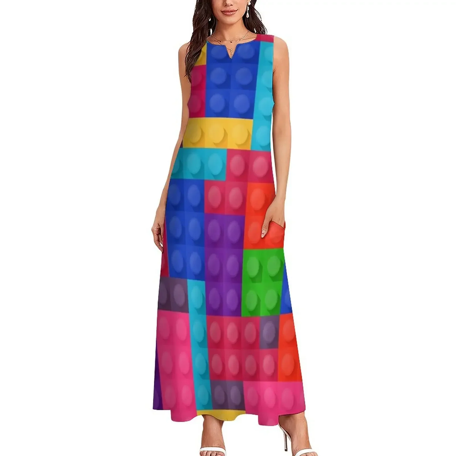 Building Blocks Abito lungo abiti da ballo 2025 eleganti abiti da donna per matrimonio eleganti abiti da sera da sposa chic Abito