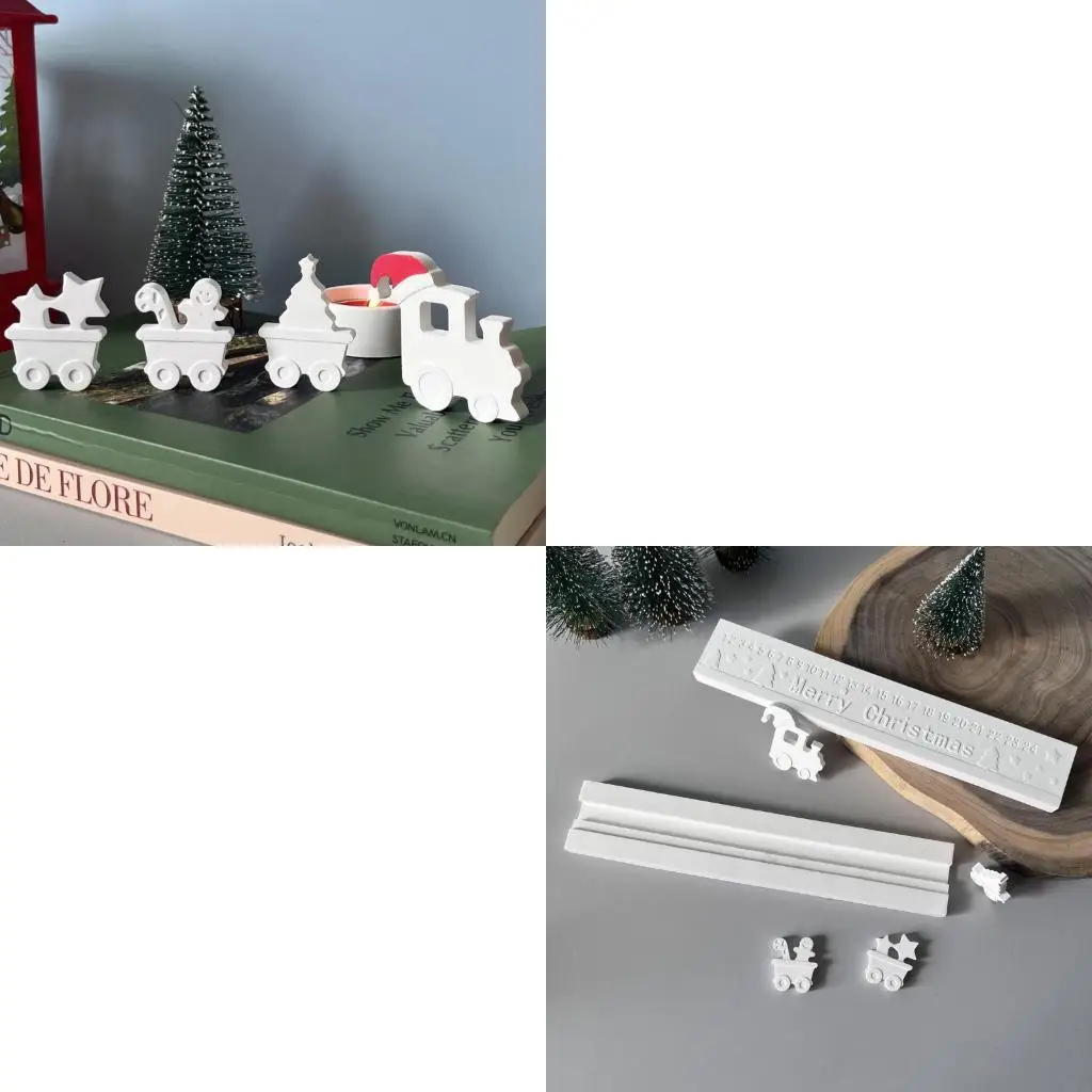 

Holiday Themed Handm-Making Moulds Advent Calendar Mold Silicone Texture Suitable for Projects and Seasonal Celebrations