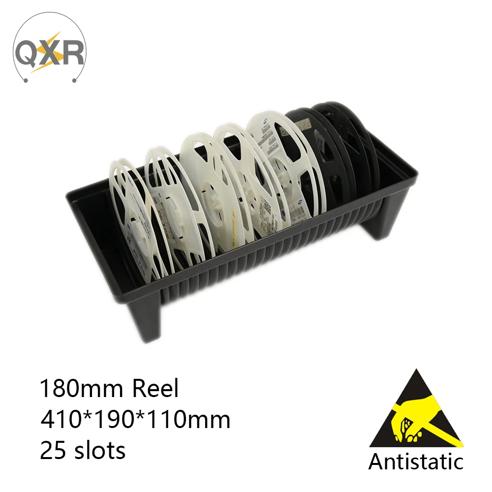 Q-RT1 ESD Tray Safety Protection SMT Reel Storage For Coil 180mm SMD Box Rack Reel Keeper Holder