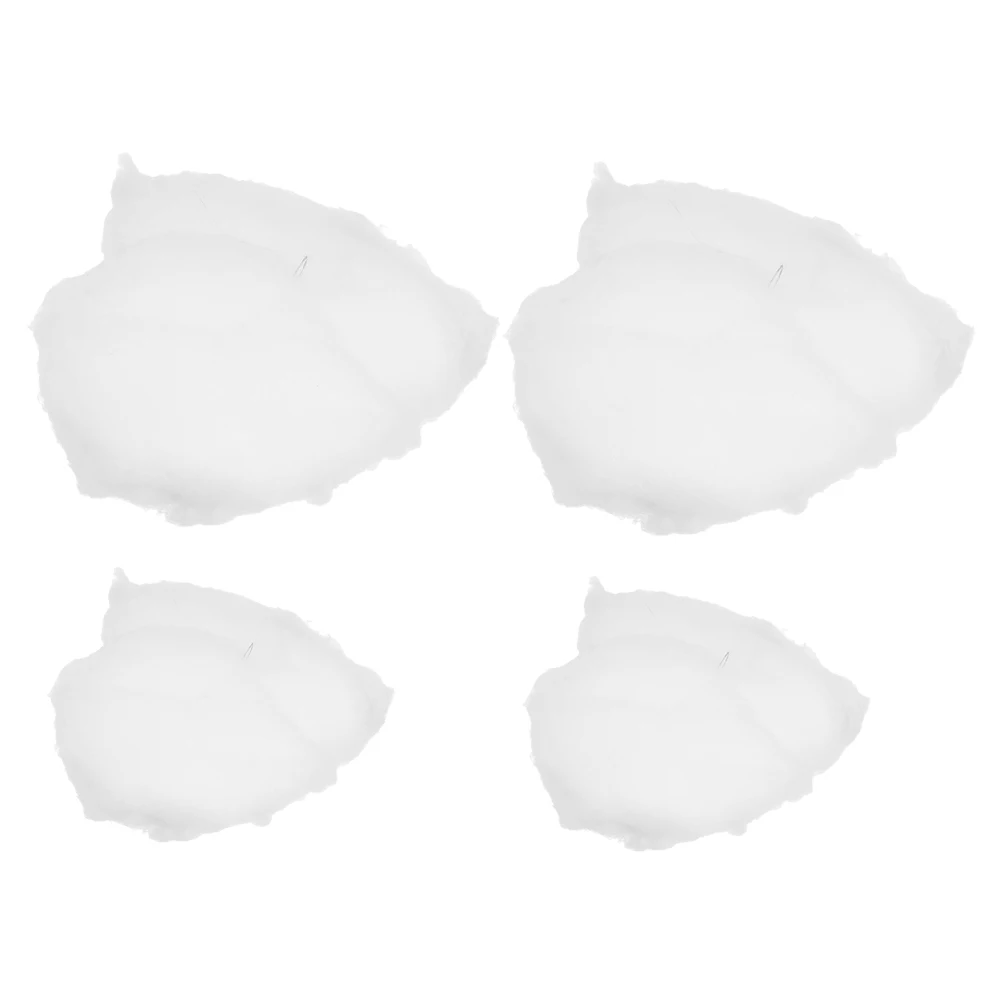 

4pcs Simulated White Hanging Decorations Ceiling Home Classroom Party Stage Fake Artificial Props Ceiling Wall