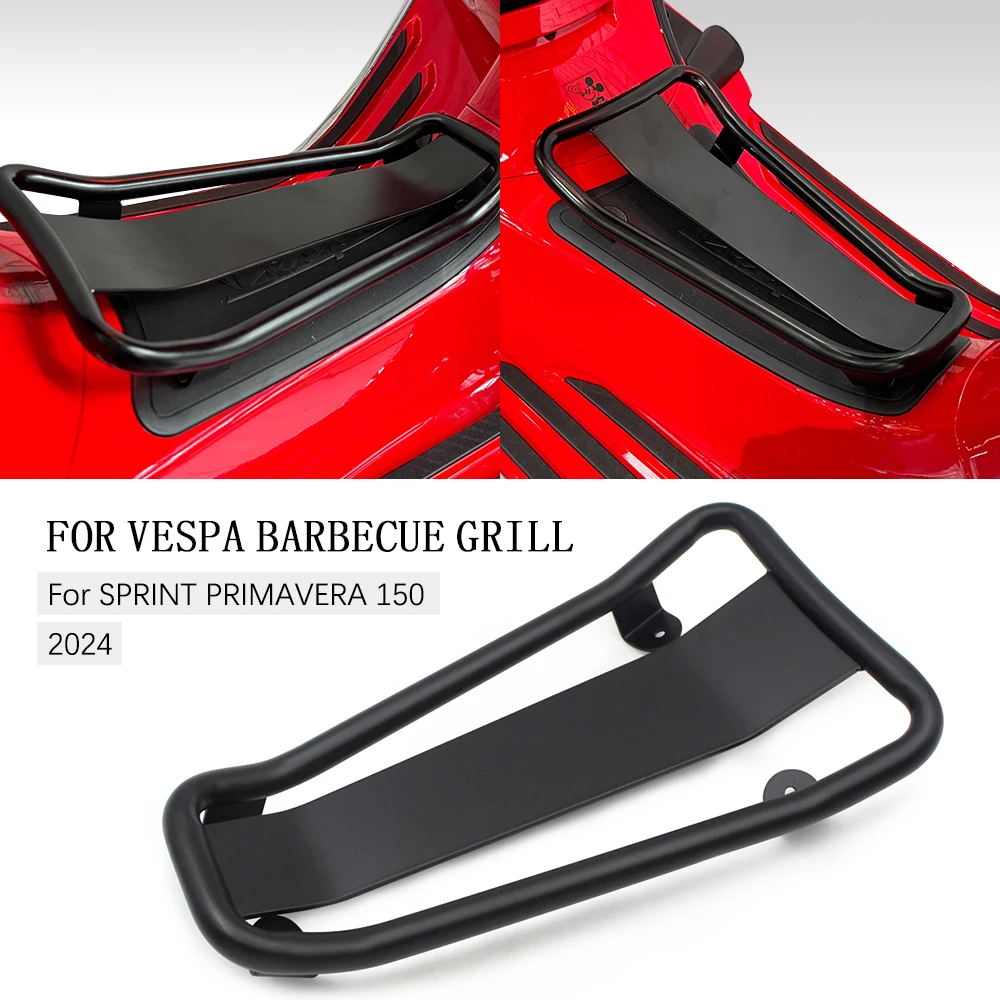 

Motorcycle Foot Pedal Rear Luggage Rack Bracket Holder for Piaggio Vespa 150 Sport Sprint Primavera 150 2023 2024