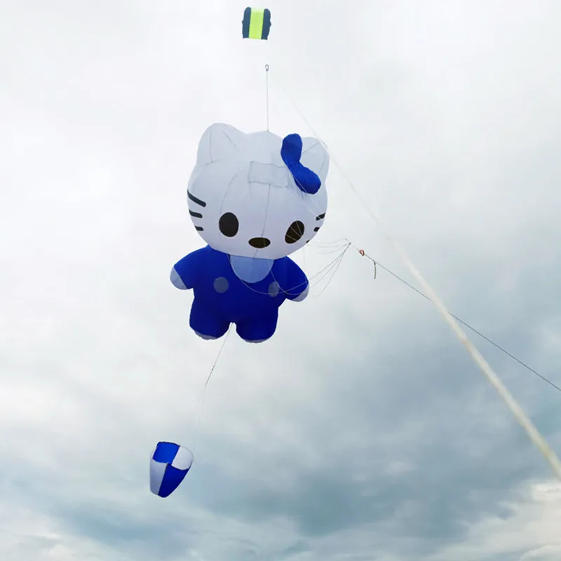 Free shipping cat kites pendant flying soft kite windsocks kites show kites factory professional wind kites pilot kite latawiec