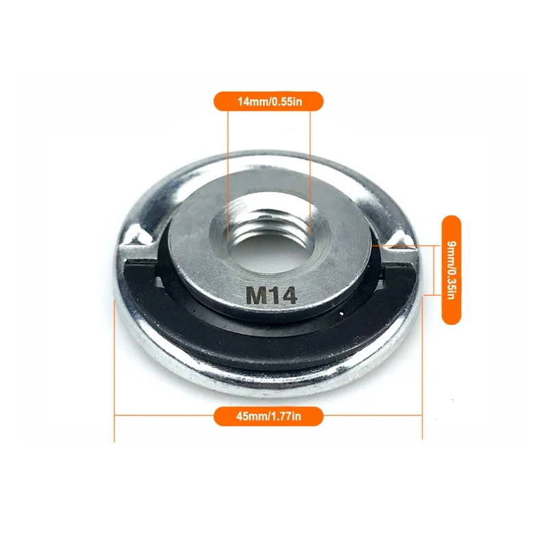 Quick Release Flange Nut M14 M10 Thread Angle Grinder Release Locking Nut Pressing Plate For Angle Grinder Clamping Flange