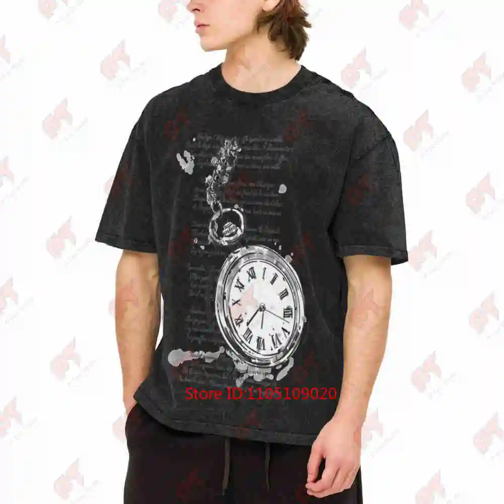 The Clock Mylene Farmer Vintage Washed Tee Pure Cotton T-Shirt