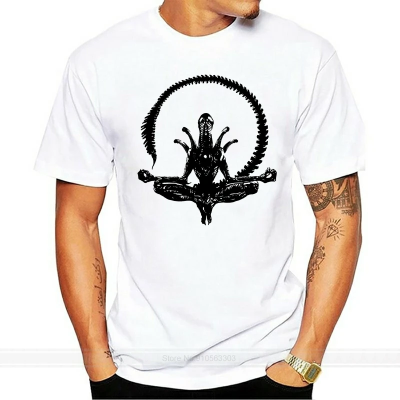 Alien yoga tshirt , xenomorph tee, Inspired by the Classic movie Fashion Cool pride t-shirt men casual New Unisex t shirt