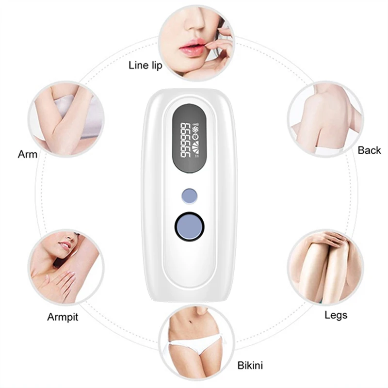 PAKISS Corded IPL Laser Hair Removal Handset Pain-free and Permanent Results Safe for Whole Body Treatment FY-B501