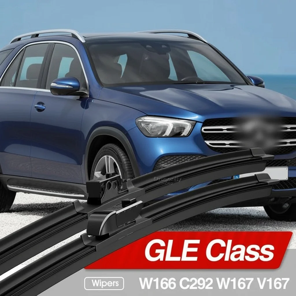 

For Mercedes Benz GLE Class W166 C292 W167 V167 2015-2023 Front Windshield Wiper Blades 2pcs Windscreen Window Accessories 2015