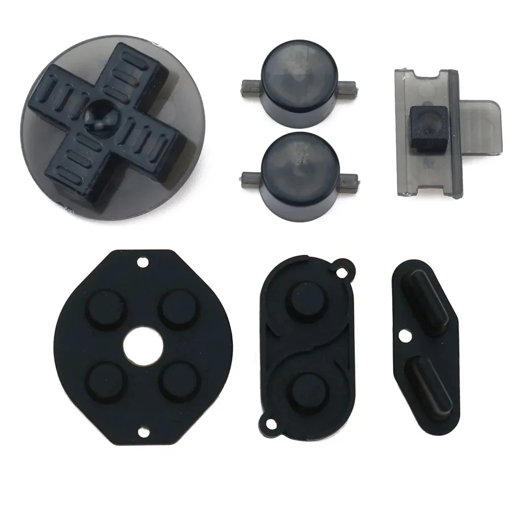 1set Rubber Conductive D-pad Buttons for GameBoy Classic for GB DMG A B buttons DiIY Button Set Replacement