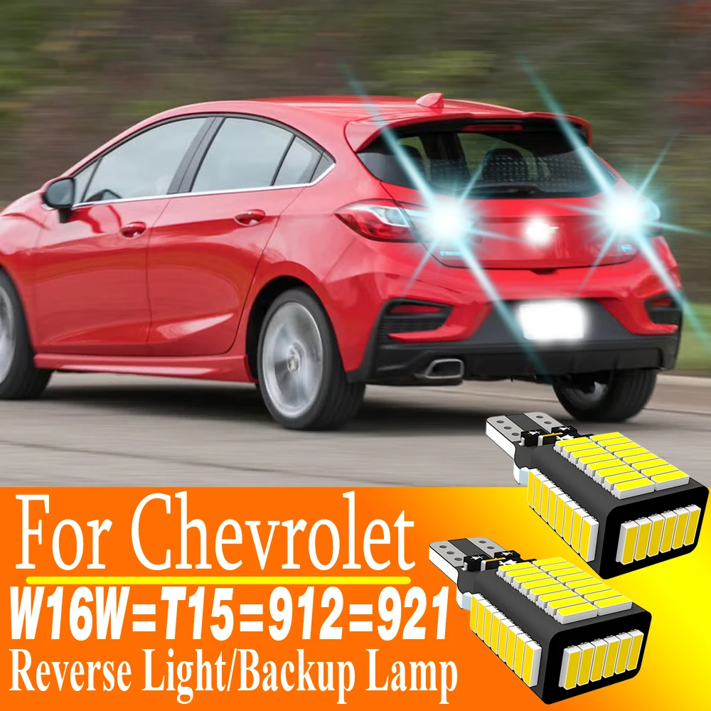 

2pcs W16W Led Backup Light Bulb Reverse Lamp T15 921 912 Canbus For Chevrolet Bolt Camaro Captiva 2006-2018 Cruze Epica Malibu