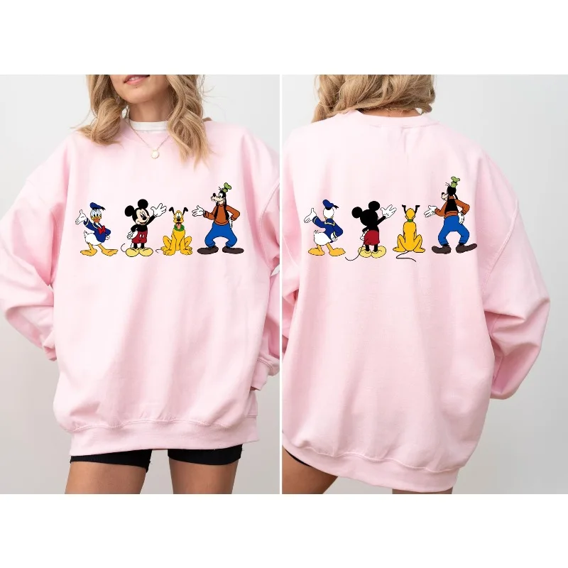 سويت شيرت ميكي آند فريندز، سترة شخصيات ديزني، سويت شيرت ميكي ماوس، سويت شيرت بلوتو، سويت شيرت دونالد داك #4