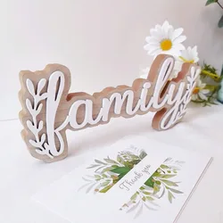 Wood Letter Pattern Hanging Decoration Home Family Room Decoration Door Decoration Wall Home Decor