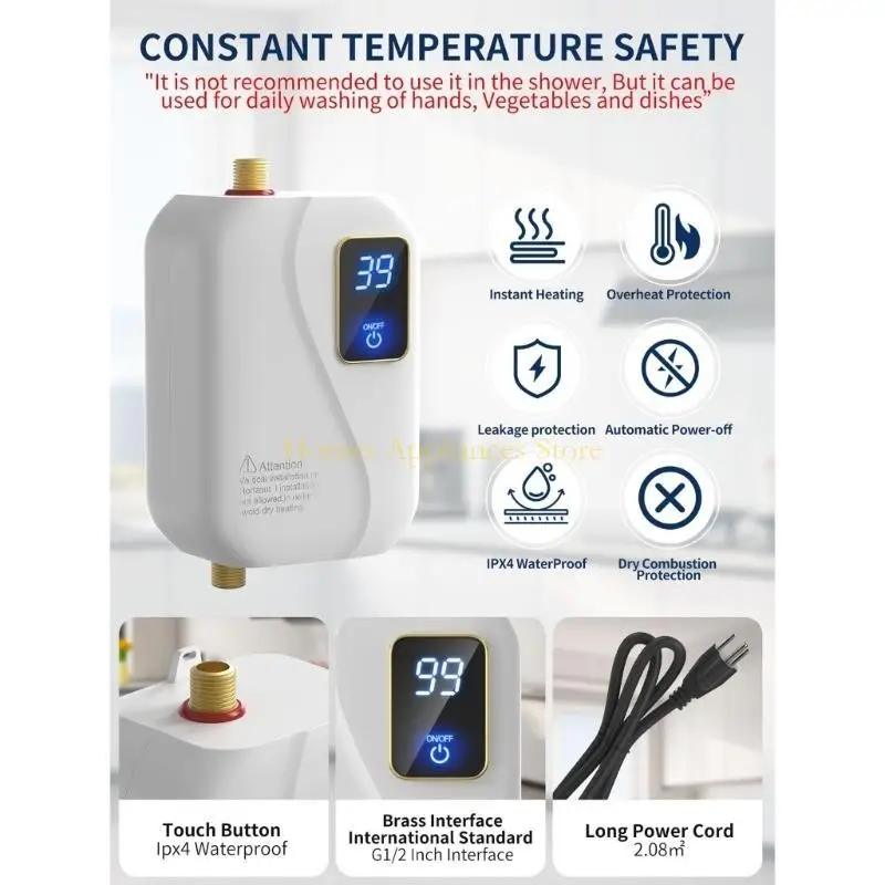 D0AB EFFICIENTE PICCOLA PICCOLA ELETTRICA ELETTRICA ACQUA ACQUA ALTRIZIONE RISALARE QUAST PER BAGNI