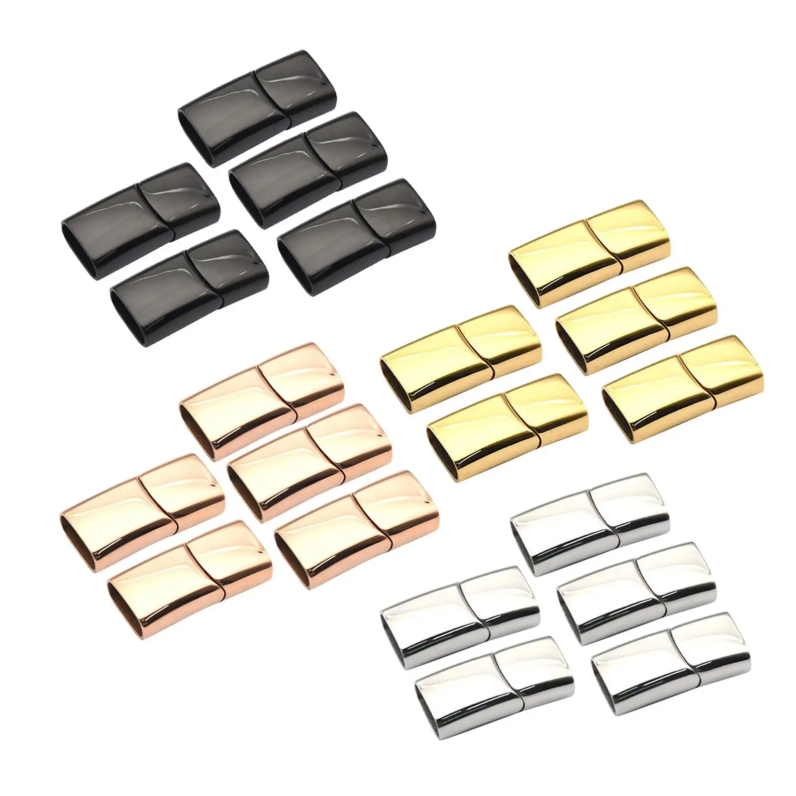 5 Pcs/Set Magnetic Clasps DIY Necklace Bracelet Buckle Connector End Clasp