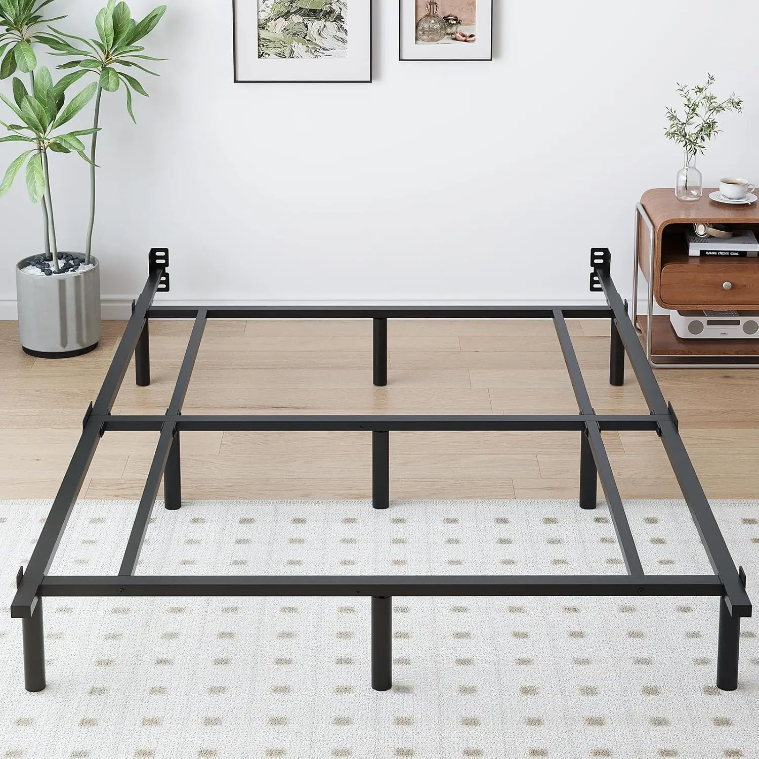 

Full Metal Bed Frame, 7 Inch Low Heavy Duty Platform Bed Frames Full Size for Box Spring and Mattress, Easy Assembly, Noise