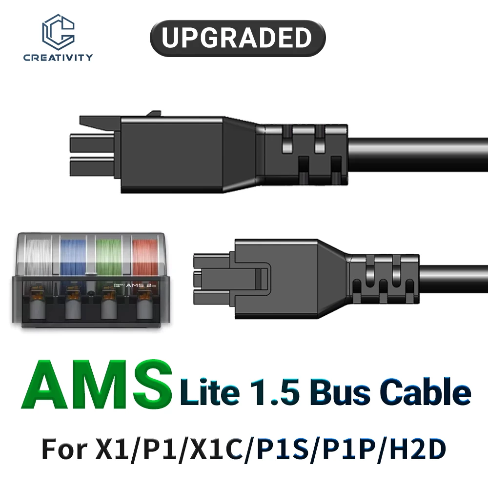 

Upgrade Bambulab AMS lite 6-pin 1.5M Extension Cable With Magnetic ring For Bambulab Bambu lab X1/P1/H2D