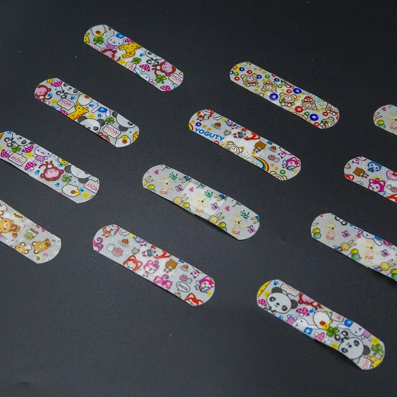 100pcs/lot Cartoon Animal Pattern Band Aid Hemostasis Self-adhesive Bandages Emergency Wound Strips Plaster Patches for Children