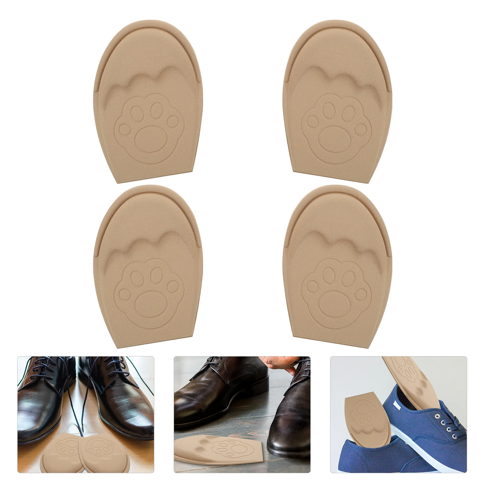 

2Pairs Anti-Slip Forefoot High Heel Insole Pain Relief Foot Cushion Metatarsal Pad Shoe Half Insole Forefoot Insert