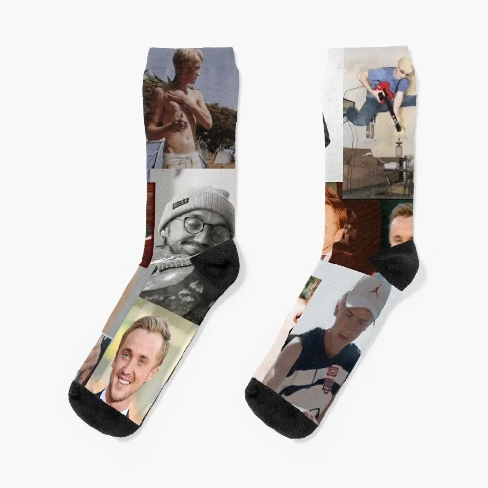 

Tom Felton collage Socks Non-slip japanese fashion heated Designer Man Socks Women's