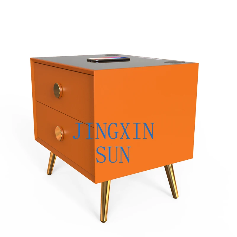 bedside wood dresser furniture electronic storage locker